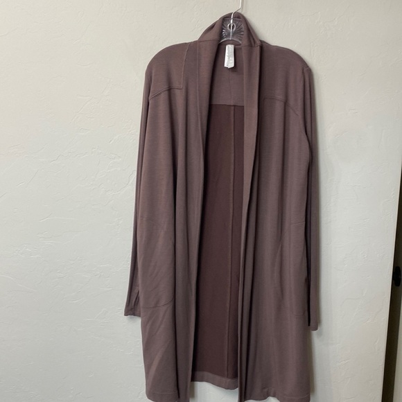 Athleta Sweaters - Athleta purple cardigan with pockets size xs.